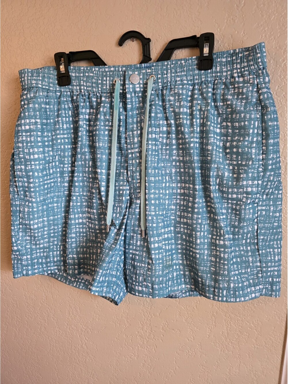 Michael Kors Men's XL Blue Meshed Lined Swim Trunks with Pockets